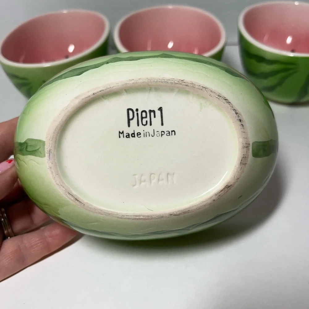 Pier 1 Watermelon Oval Bowls